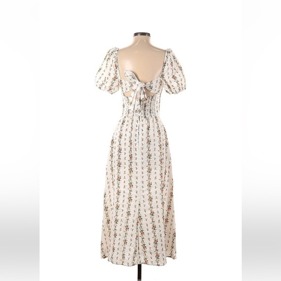 Reformation Denver linen midi dressing heath poppyseed - Picture 9 of 9